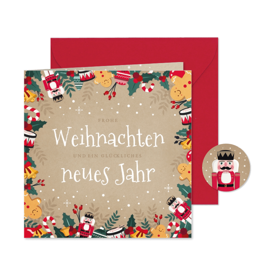 Weihnachtskarte Weihnachtsillustrationen - Karteneindruck