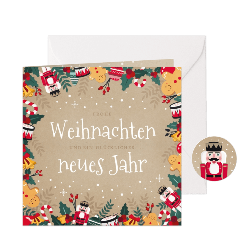 Weihnachtskarte Weihnachtsillustrationen - Karteneindruck
