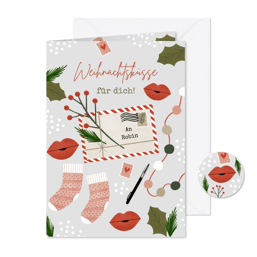 Weihnachtskarte Weihnachtspost - Karteneindruck