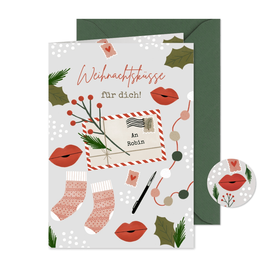 Weihnachtskarte Weihnachtspost - Karteneindruck