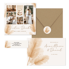 Hochzeit - Pampasgras Bohemien Hochzeit