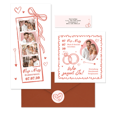 Hochzeit - Doodles in Rosa 