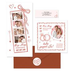 Hochzeit - Doodles in Rosa 