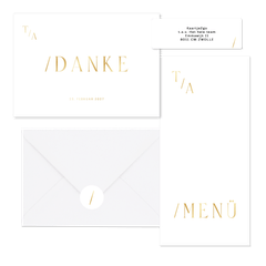 Hochzeit - Goldschrift minimalistisch