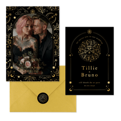 Hochzeit - Astrologie Schwarz Gold 