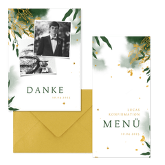 Konfirmation - Botanisch grün
