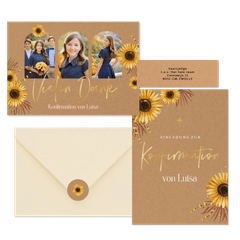 Konfirmation - Sonnenblumen Kraftlook 