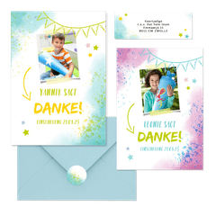 Einschulung - Farbkleckse