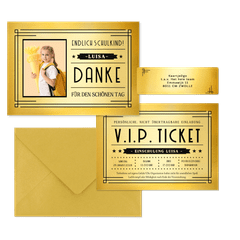 Einschulung - Goldenes Ticket