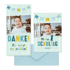 Einschulung - Wimpelkette und Sternchen