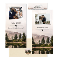 Hochzeitskartenset Fotografie Naturlandschaft