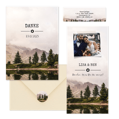 Hochzeitskartenset Fotografie Naturlandschaft