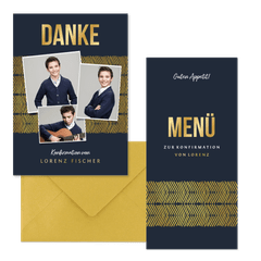 Konfirmation - Goldlook grafisch