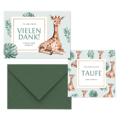 Taufe - Giraffe botanisch