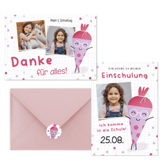 Einschulung - Schultüte mit Brille M