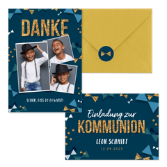 Kommunion - Typografie & 'Konfetti-Fliegen'