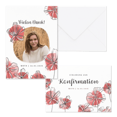 Konfirmation - Blüten und Aquarell