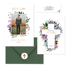 Firmung - Kreuz mit Blumen