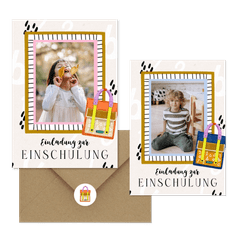 Einschulung - Bunte Schultasche 