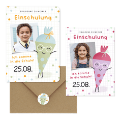 Einschulung - Schultüte mit Brille