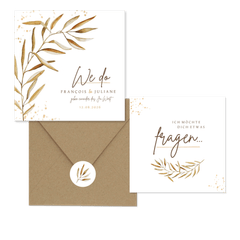 Hochzeitskartenset trockene Zweige