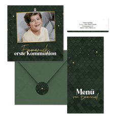 Kommunion - Dunkelgrüne Ziegel