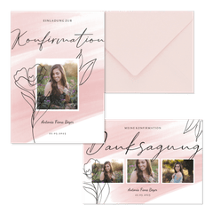 Konfirmation - Linienzeichnung