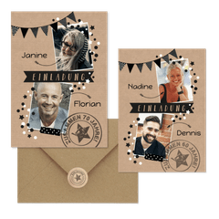 Geburtstag - Zusammen mit Stempel