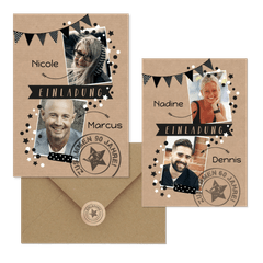 Geburtstag - Zusammen mit Stempel