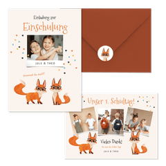 Einschulung - Schlaue Füchse
