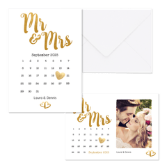 Hochzeit - Gold - Kalender und Timeline