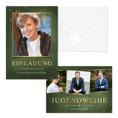 Jugendweihe - Goldschrift klassisch