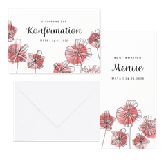 Konfirmation - Blüten und Aquarell