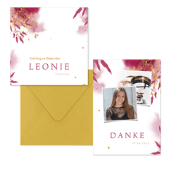 Konfirmation - Botanisch pink