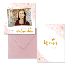 Konfirmation - Aquarell & Herzen