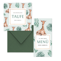 Taufe - Giraffe botanisch