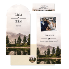 Hochzeitskartenset Fotografie Naturlandschaft