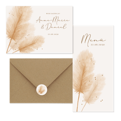 Hochzeit - Pampasgras Bohemien Hochzeit