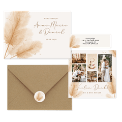 Hochzeit - Pampasgras Bohemien Hochzeit