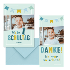 Einschulung - Wimpelkette und Sternchen