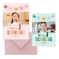 Einschulung - Wimpelkette und Sternchen