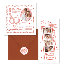 Hochzeit - Doodles rosa L