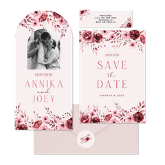 Hochzeit - Rosengesteck auf Rosa romantsich