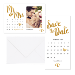 Hochzeit - Gold - Kalender und Timeline