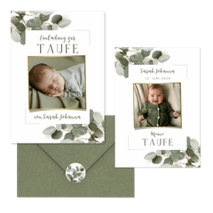 Taufe-Eukalyptus mit Rahmen 