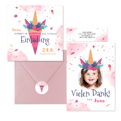 Einschulung - Einhorn-Schultüte