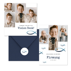 Firmung - Blaue Fische