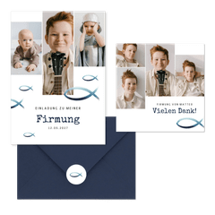 Firmung - Blaue Fische