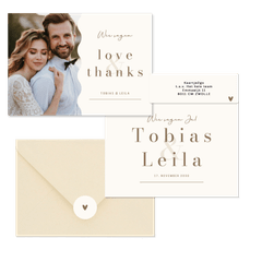 Hochzeit - Minimalistisch Ampersand Beige und Braun