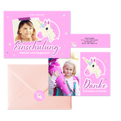 Einschulung - Pink Unicorn